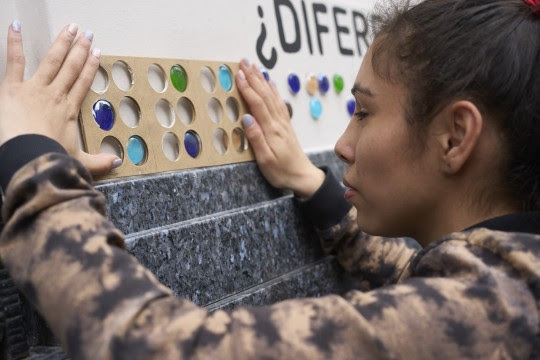 Rosario cuenta con un primer mural en sistema braille