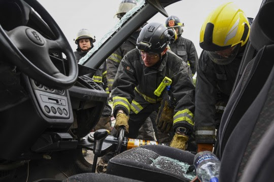 Junto con el municipio, los Bomberos Zapadores se capacitaron en rescate vehicular