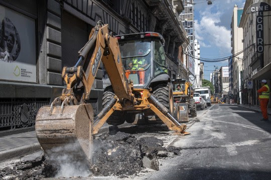 Javkin presentó el comienzo de las obras de calle Santa Fe