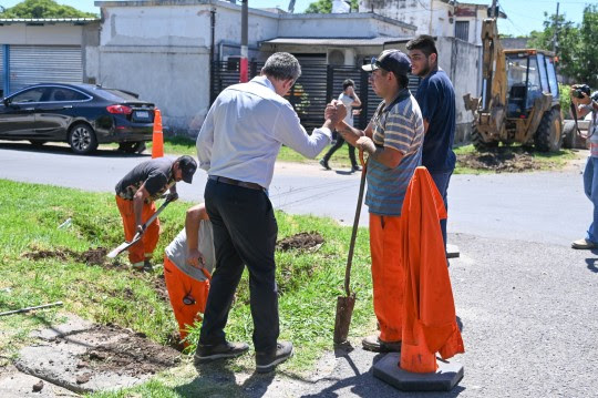 Plan de pavimento definitivo: avanzan las obras en barrio Las Delicias