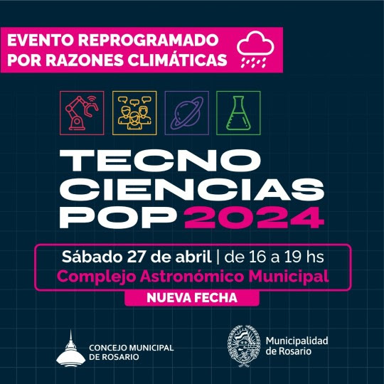 Se reprograma la primera edición de TecnoCiencia Pop