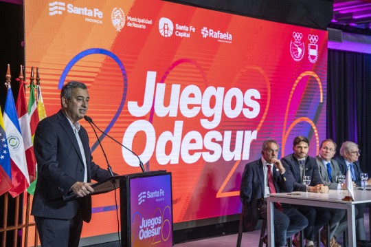 Se presentaron los XIII Juegos Odesur 2026 de los que Rosario será sede