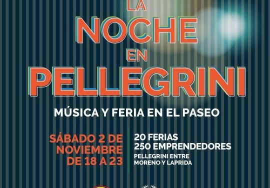 La Noche en Pellegrini: un evento que fusiona gastronomía, ferias y ofertas culturales al aire libre