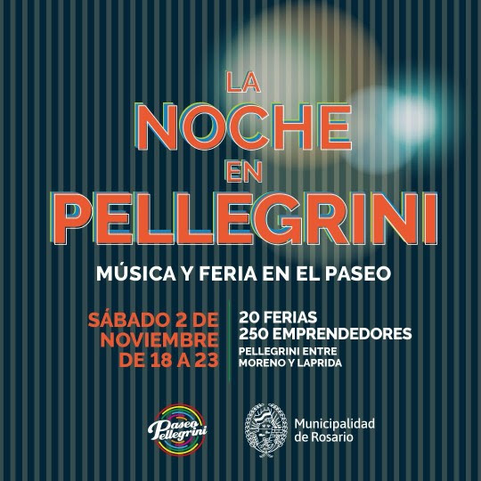 La Noche en Pellegrini: un evento que fusiona gastronomía, ferias y ofertas culturales al aire libre