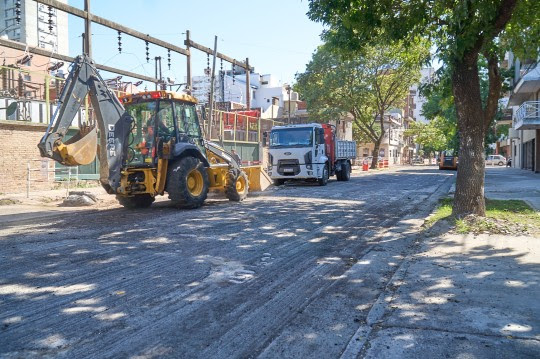 Plan de Calles: comenzó la reconstrucción de calle Dorrego