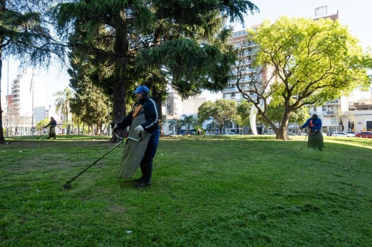 Limpieza y desmalezado: cuadrillas del municipio desarrollan tareas en todos los distritos