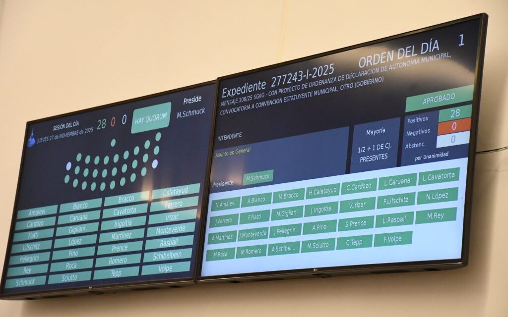 Sesión histórica: se aprobó la ordenanza de autonomía municipal