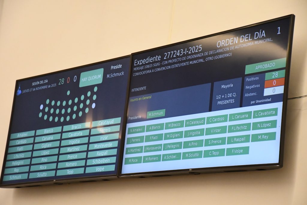 Sesión histórica: se aprobó la ordenanza de autonomía municipal
