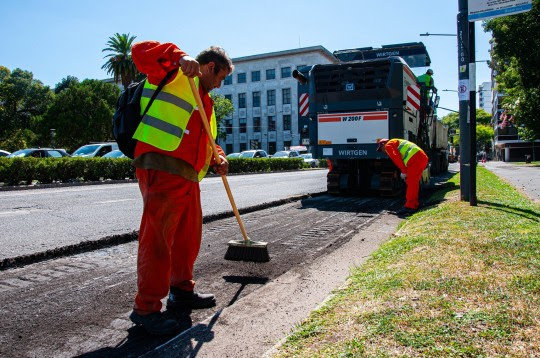 Plan de calles: comenzó la reconstrucción de avenida Pellegrini