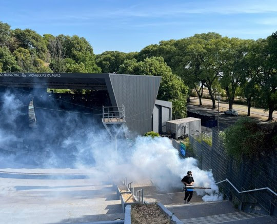 Fumigación: El municipio continúa con los operativos periódicos en distintas zonas de la ciudad