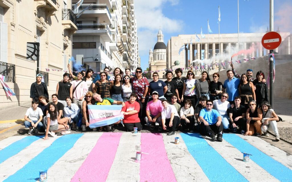 Se renovó la senda peatonal trans frente al Concejo Municipal