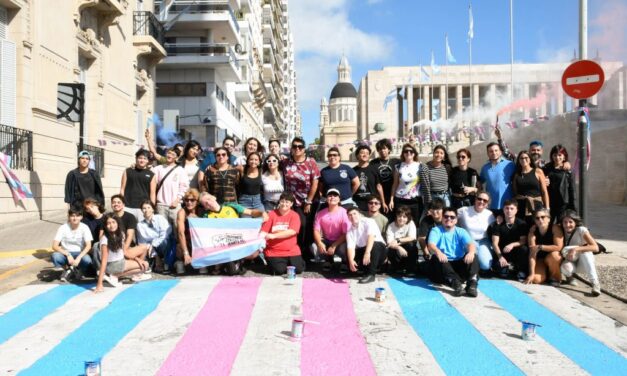 Se renovó la senda peatonal trans frente al Concejo Municipal