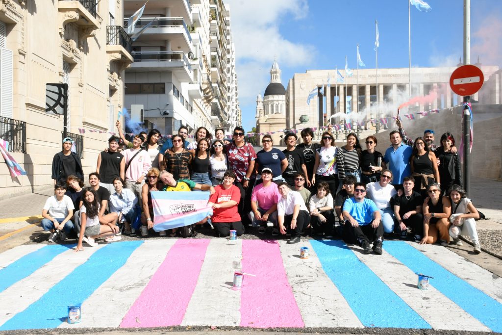 Se renovó la senda peatonal trans frente al Concejo Municipal