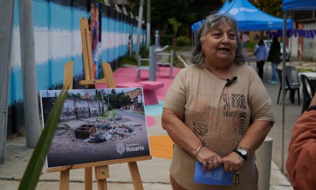 De basural a mural: Messi, Di María y Correa presentes en la nueva Plaza de Bolsillo de barrio De La Carne